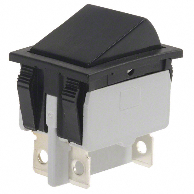 Rocker Switch DPST 16A (AC), 15A (DC) 125 V Panel Mount, Snap-In